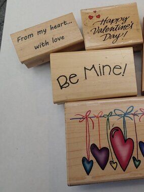 Valentin and Heart Stampers Set of 5